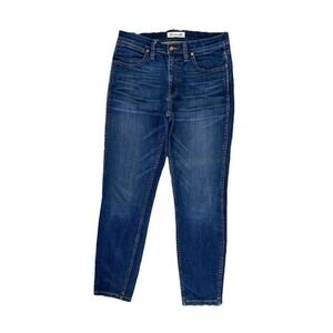 Madewell 9” High Riser Skinny Skinny Crop Women’s Blue Denim Jeans Size 28